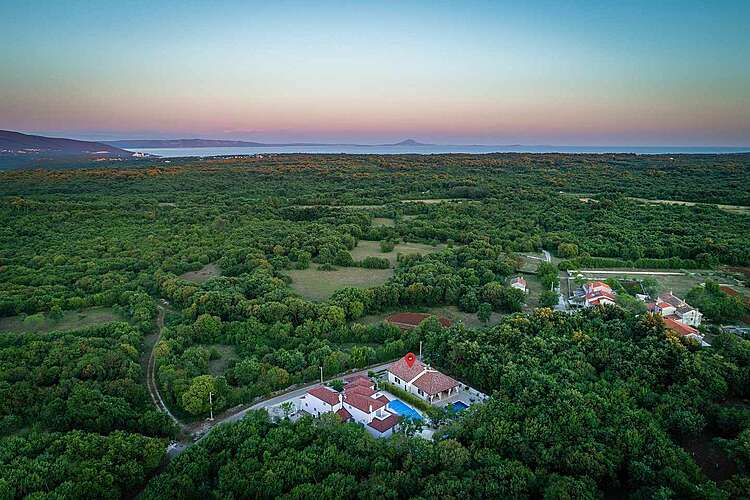 Uitzicht — Villa LeDa &#151; Belavići, Barban, De oostelijke kust van Istrië (Villa met zwembad) (8/43)
