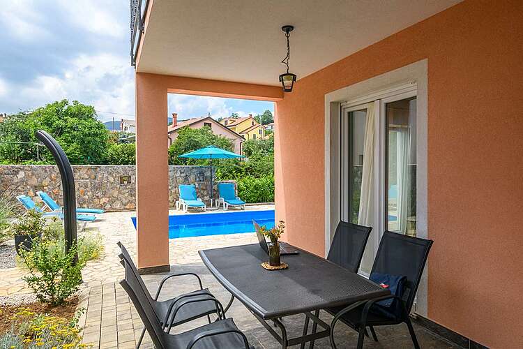 Terras / Balkon — Villa Slava &#151; Matulji, Opatija, De oostelijke kust van Istrië (Villa met zwembad) (39/42)